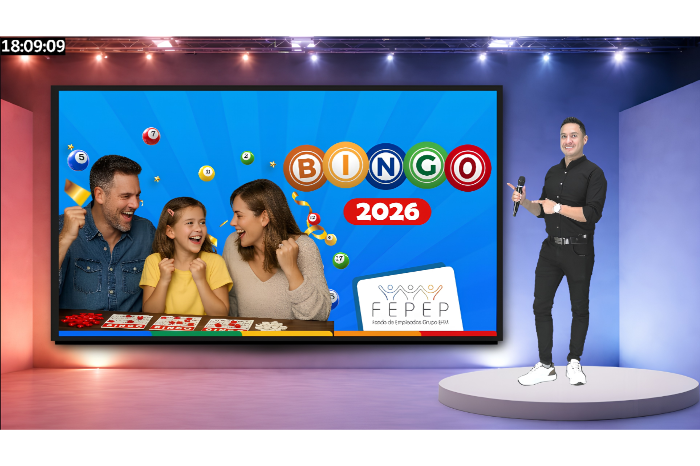 Bingos virtuales - Escenario Virtual